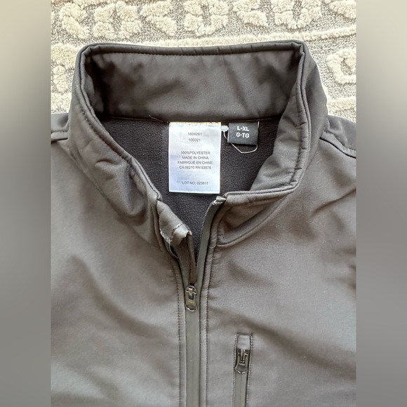 Custom Logo Unisex Full Zip Softshell Jacket size Large/XLarge - Picture 9 of 9